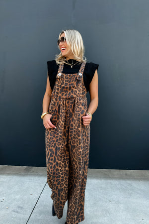 PREORDER- CHEETAH KARLI BOHO OVERALLS Closes 8/8