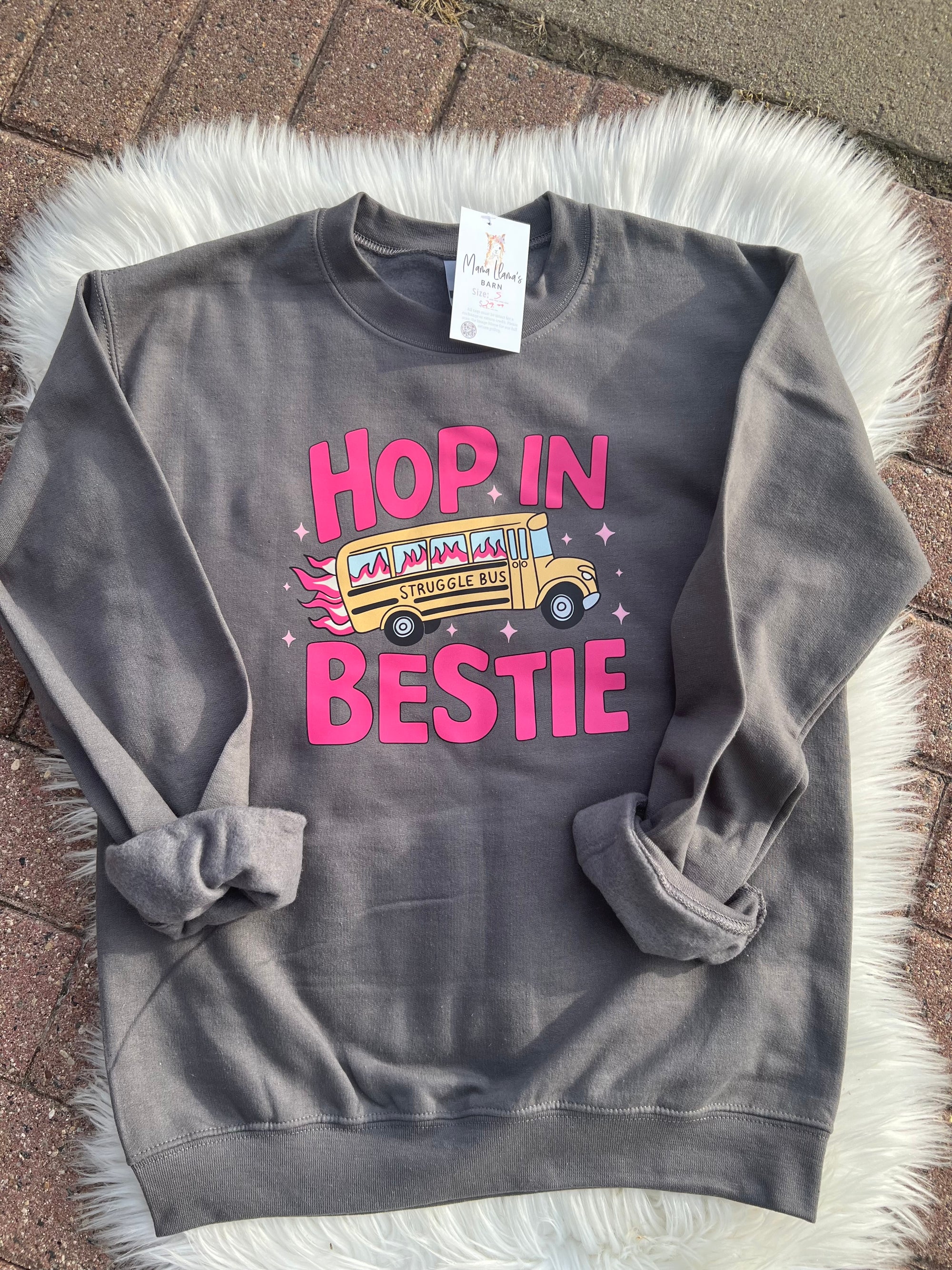 Hop In Bestie crew neck