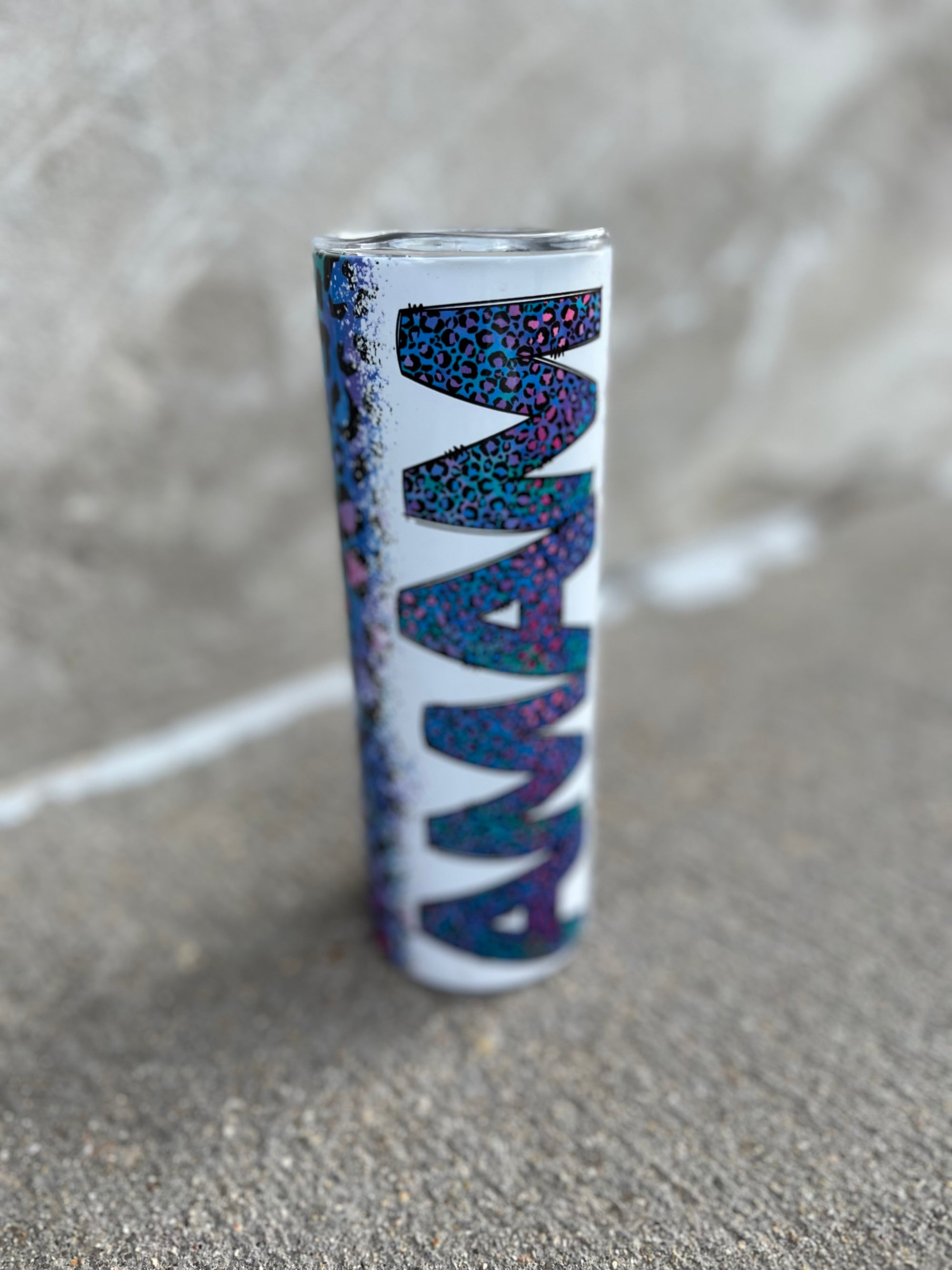 Blue,Pink,Cheetah Print MAMA tumbler