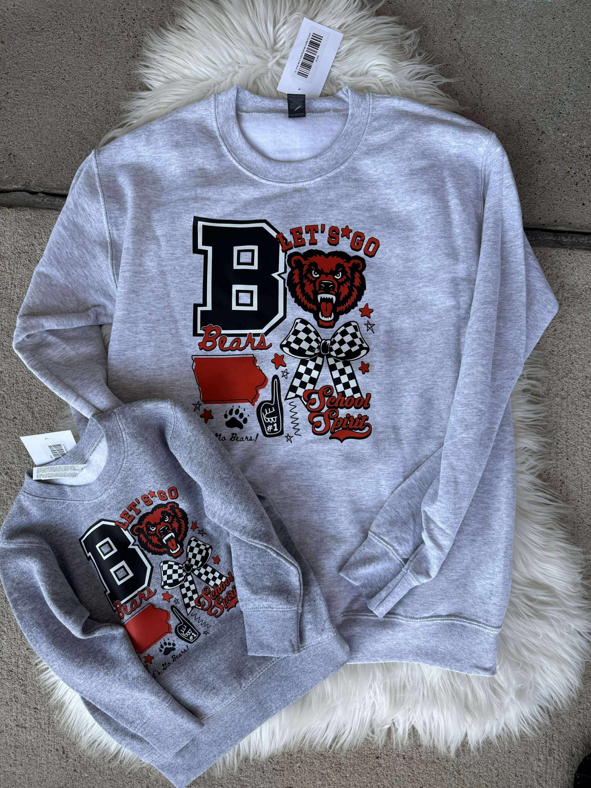 Let's Go Bears Matching Mom & Me Kids