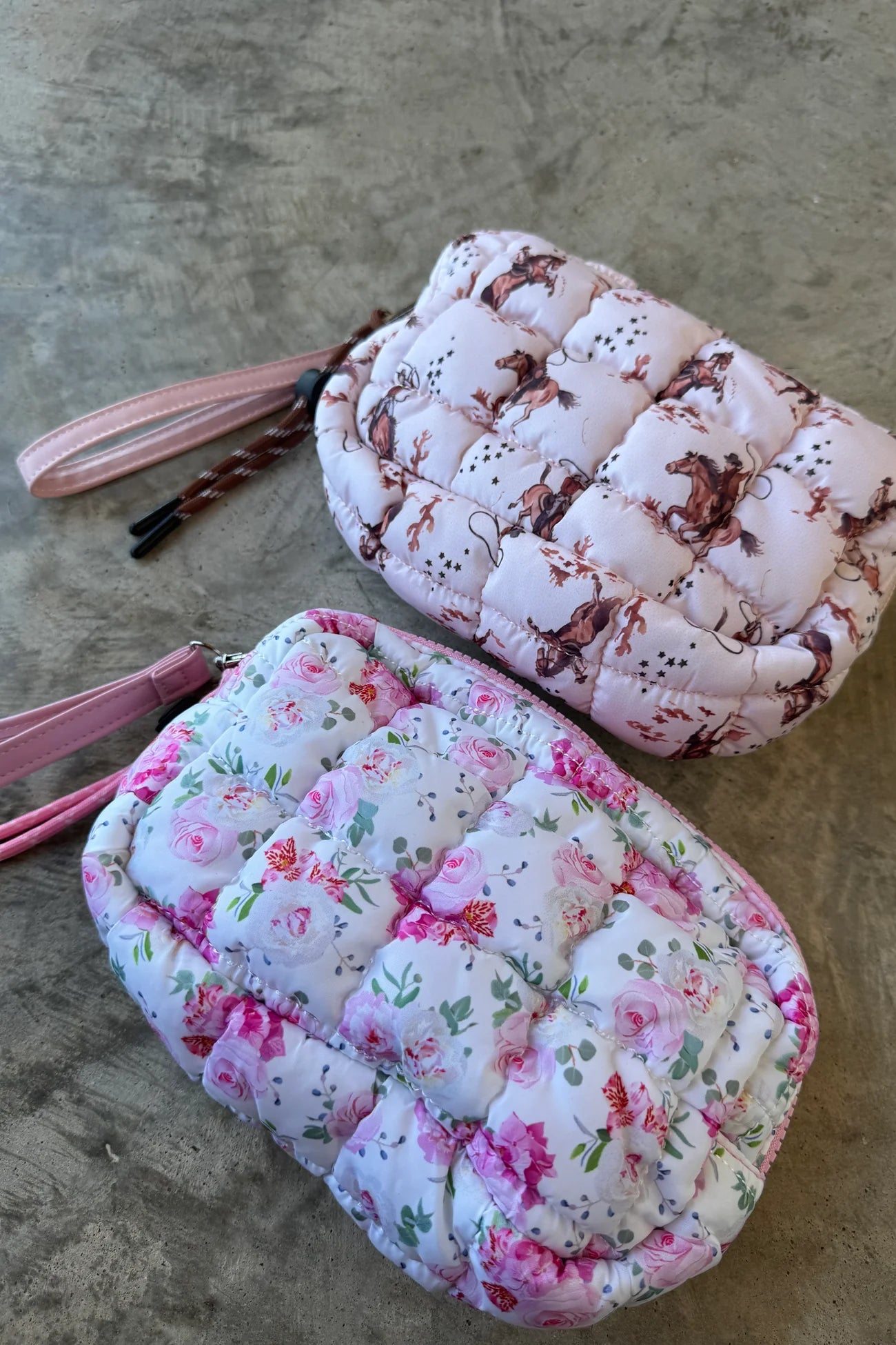 PREORDER- FLORAL & COWBOY MINI PUFF CLUTCH BAG