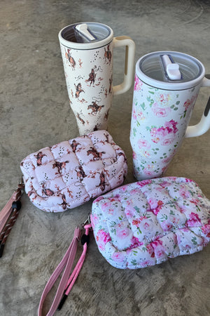 PREORDER- FLORAL & WESTERN STAINLESS STEEL TUMBLER