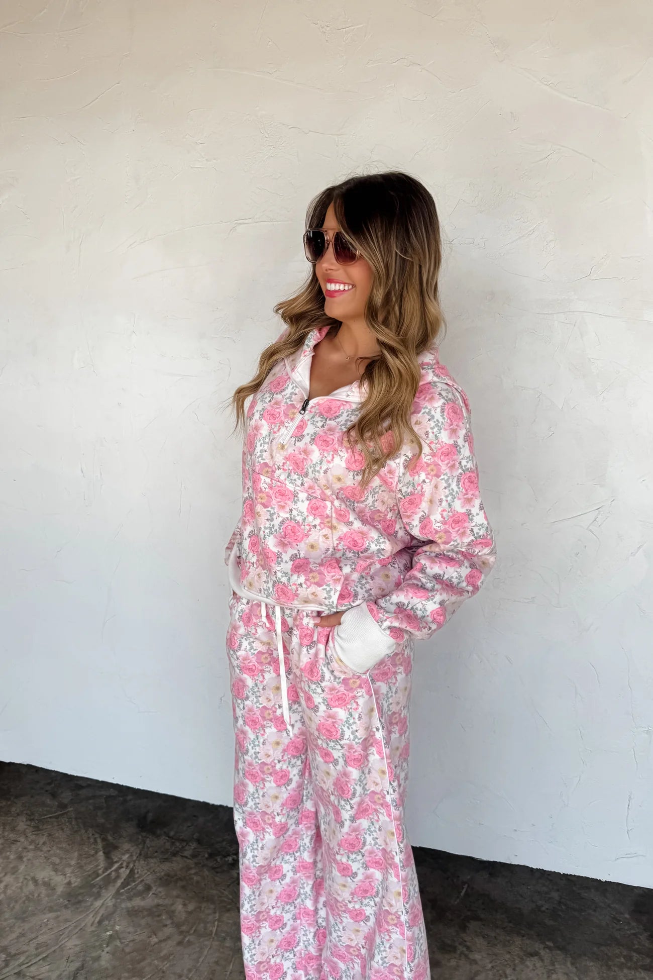 PREORDER- FLORAL & CHEETAH EASY DOES IT PULLOVER