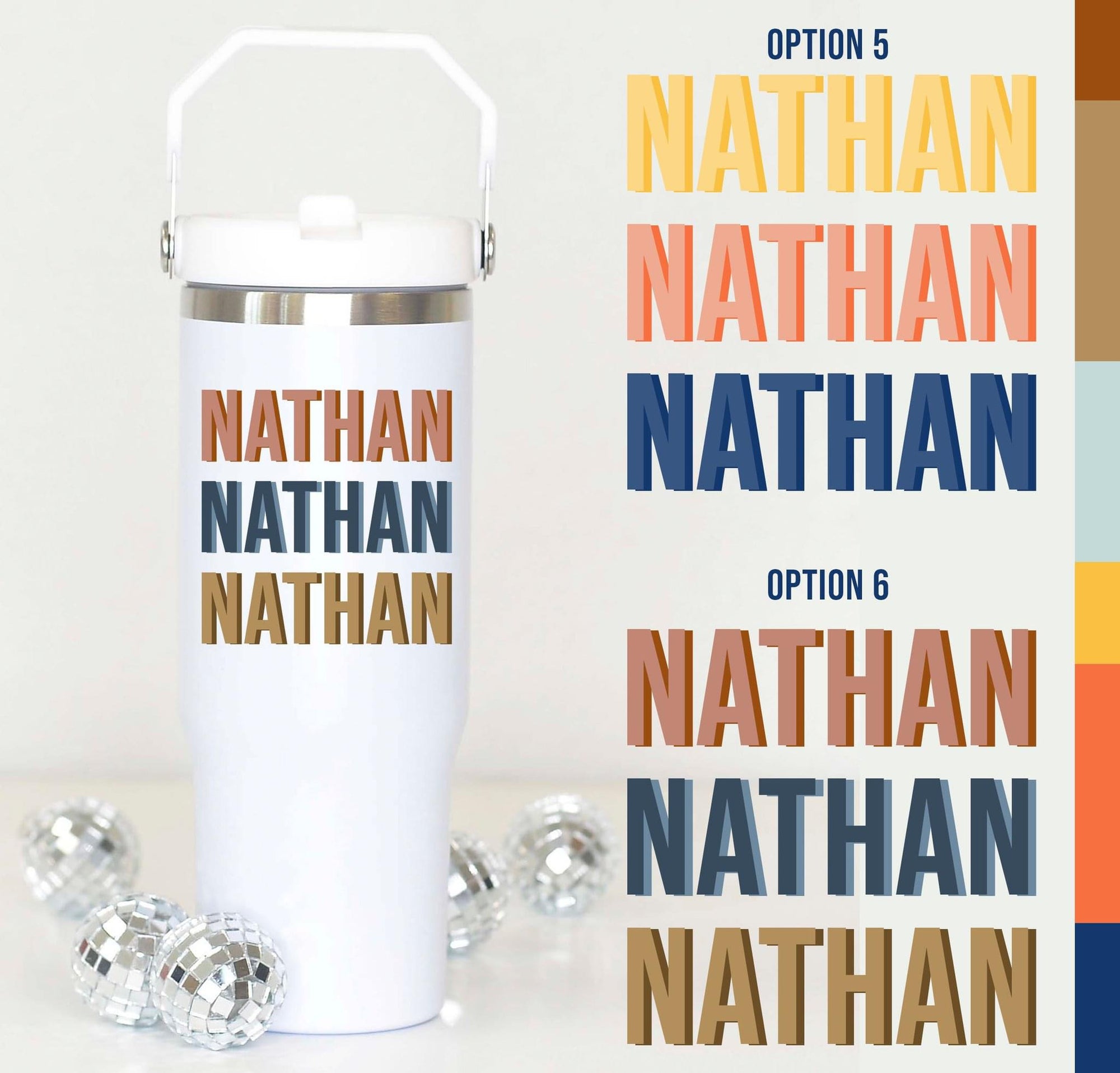 Personalized Name 30oz Flip Top Straw Tumbler {Pre-Order Closes 10-31  @9pm}