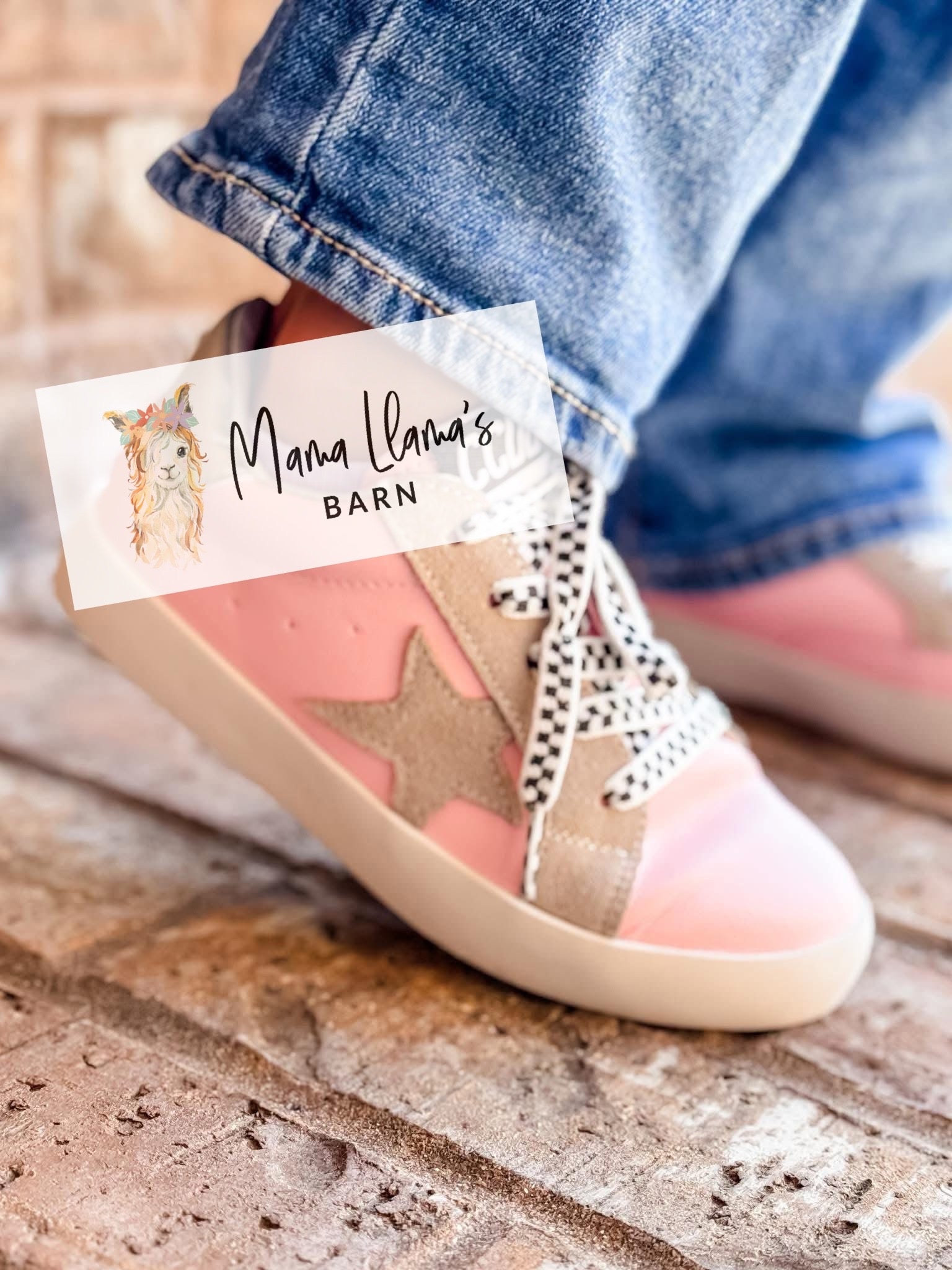 Pre-Order: Pink Check Sneakers Round 2