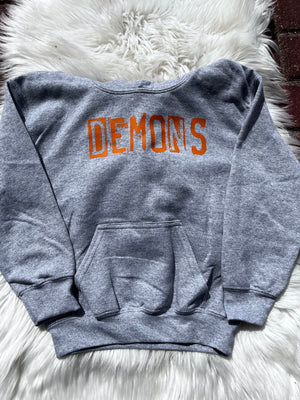 Demons Youth Hoodies Grey