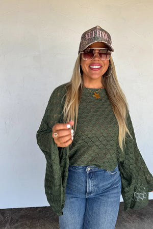 PREORDER- FALL COLORS FREE SPIRIT BELL SLEEVE TOP