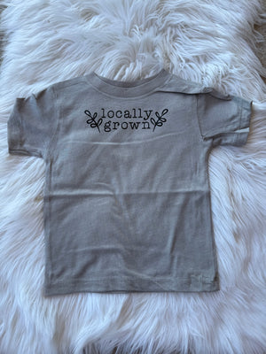 Locally Grown Gray Onesie & T-Shirt