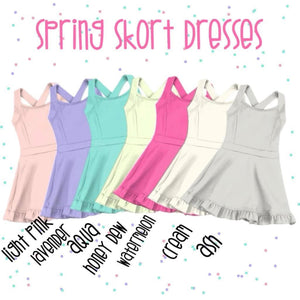 Spring Ruffle Skort Dresses {pre-Order Closes 1-6 @8pm}