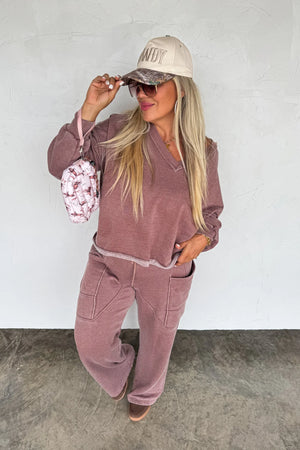 PREORDER- FADED FEELS VNECK PULLOVER