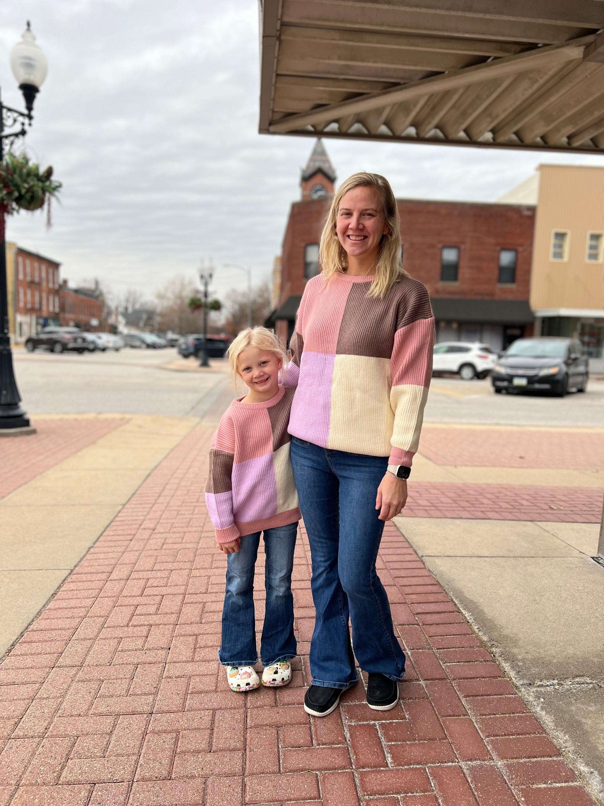 Block Sweater Adult (Mommy & Me)