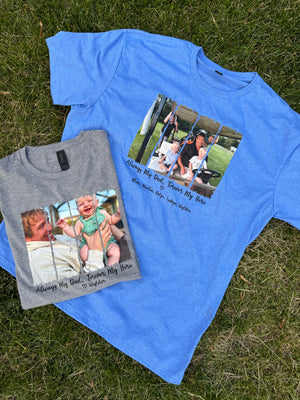 Custom Father's Day Shirt "Always my dad forever my hero"