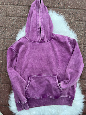 Fleece Acid Wash Plum