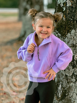 Pre-Order: Girl's Half Zip Scuba (Closing 11/4/2024)