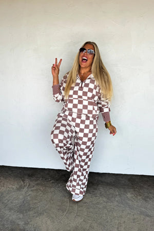 PREORDER- CAMO & CHECKER EASY DOES IT PULLOVER