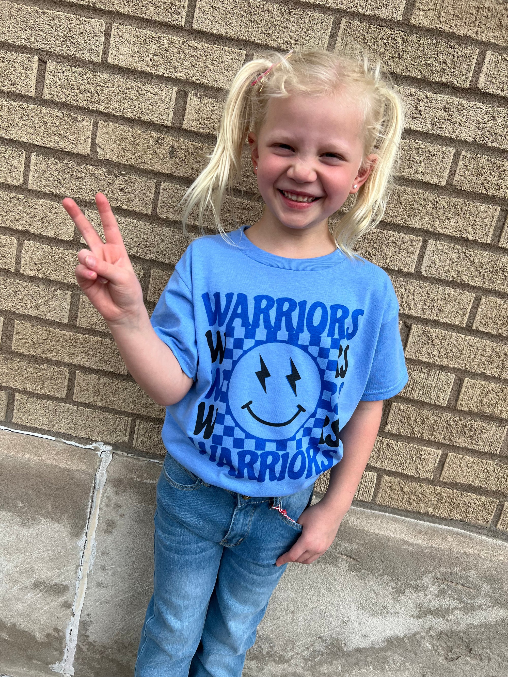 Warriors Smiley Youth Tee