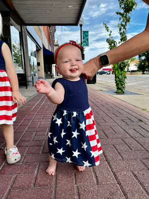 Kids Red White and Blue Dress