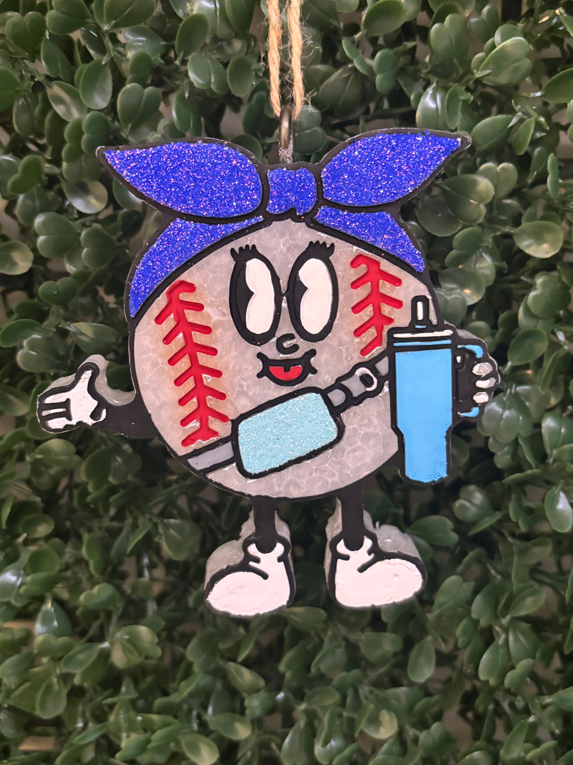 Baseball Girl Car Freshie- Baja Catcus Blossom