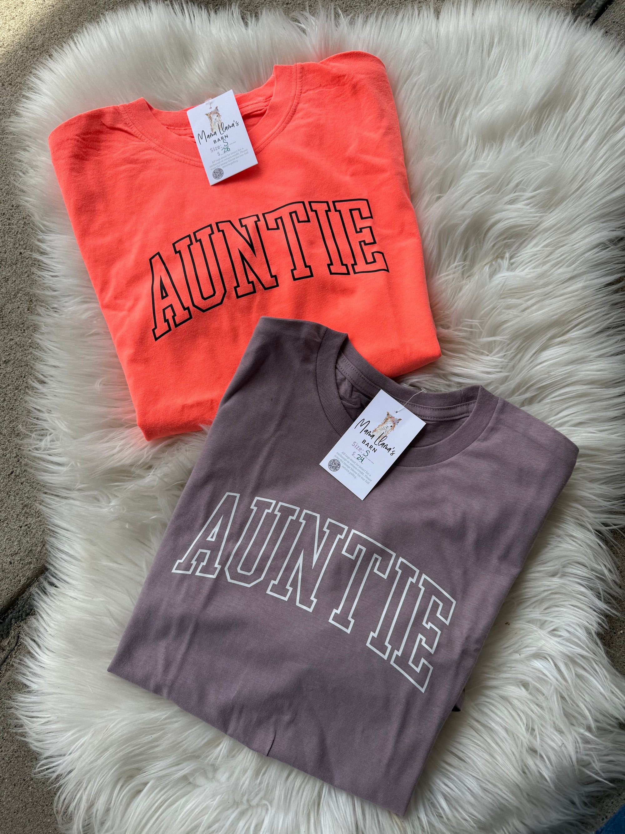 Auntie T-Shirt- Washed Lilac