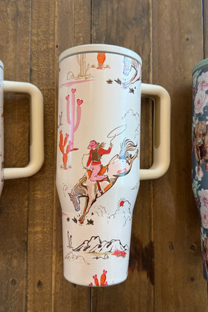 PREORDER- FLORAL & WESTERN STAINLESS STEEL TUMBLER