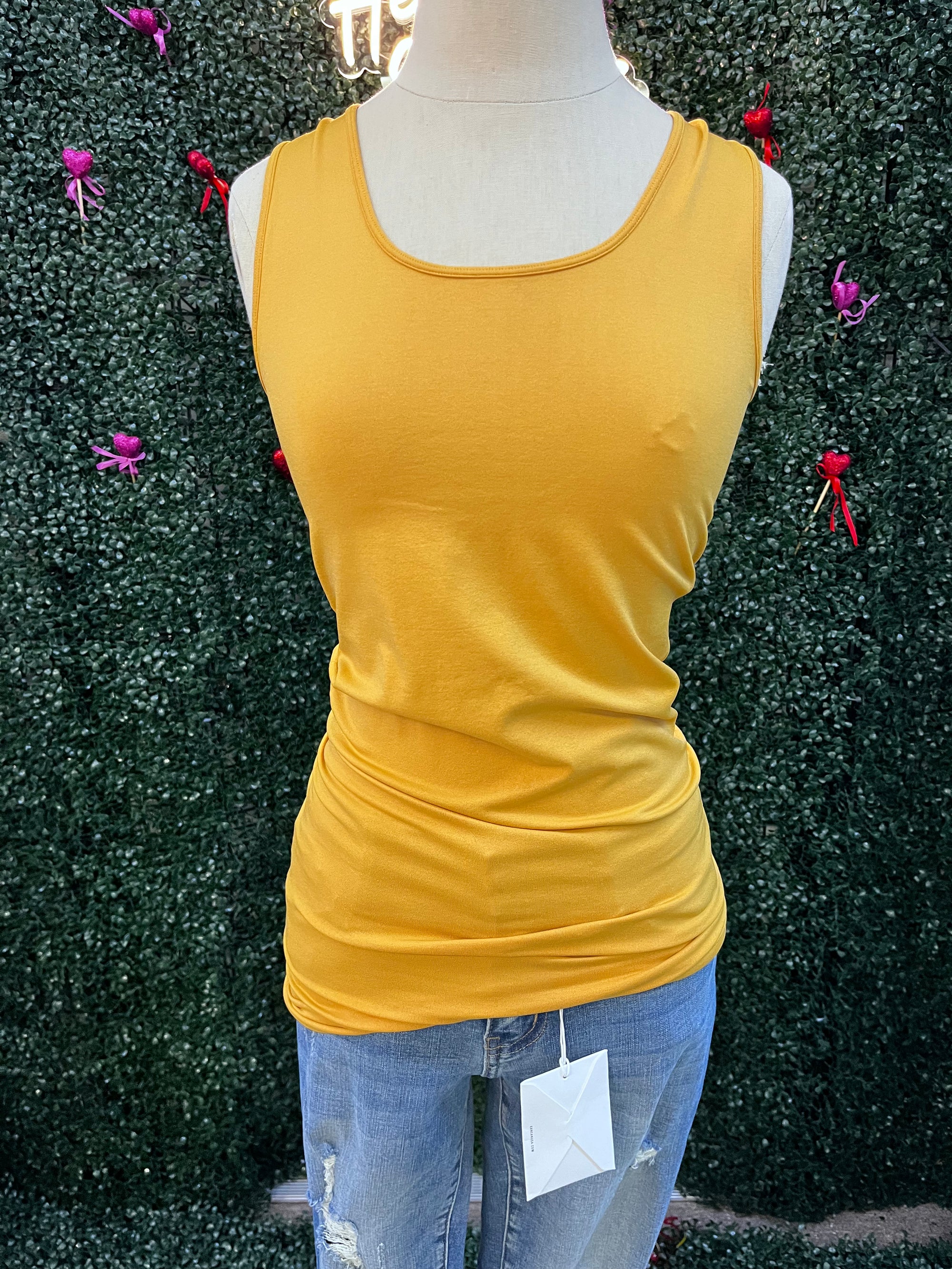 Zenana Yellow Layering Tank