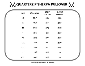 IN STOCK QuarterZip Sherpa Pullover - Bright Confetti
