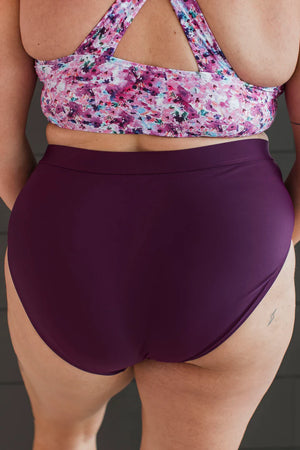 Sandy Shores High-Rise Swim Bottoms- Plum Sandy Shores High-Rise Swim Bottoms- Plum Sandy Shores High-Rise Swim Bottoms- Plum