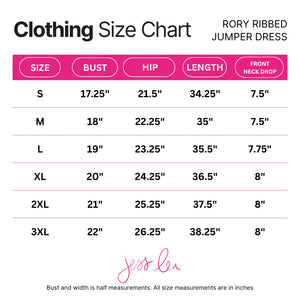 PREORDER- Rory Ribbed Jumper Dress