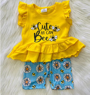 Cute as Can bee short set