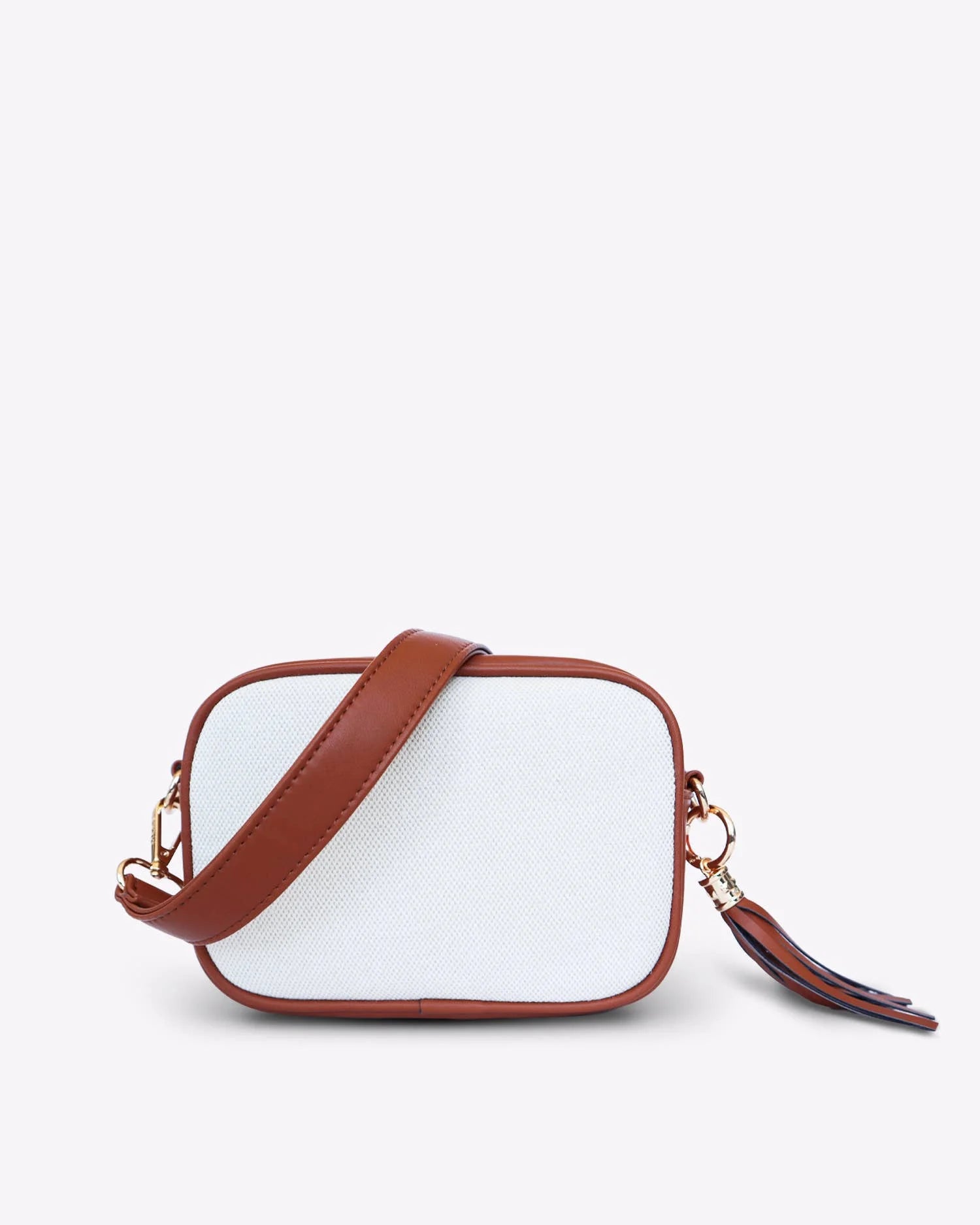 Cognac top crossbody purse