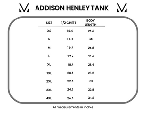 IN STOCK Addison Henley Tank - Navy w/ White Stripe FINAL SALE