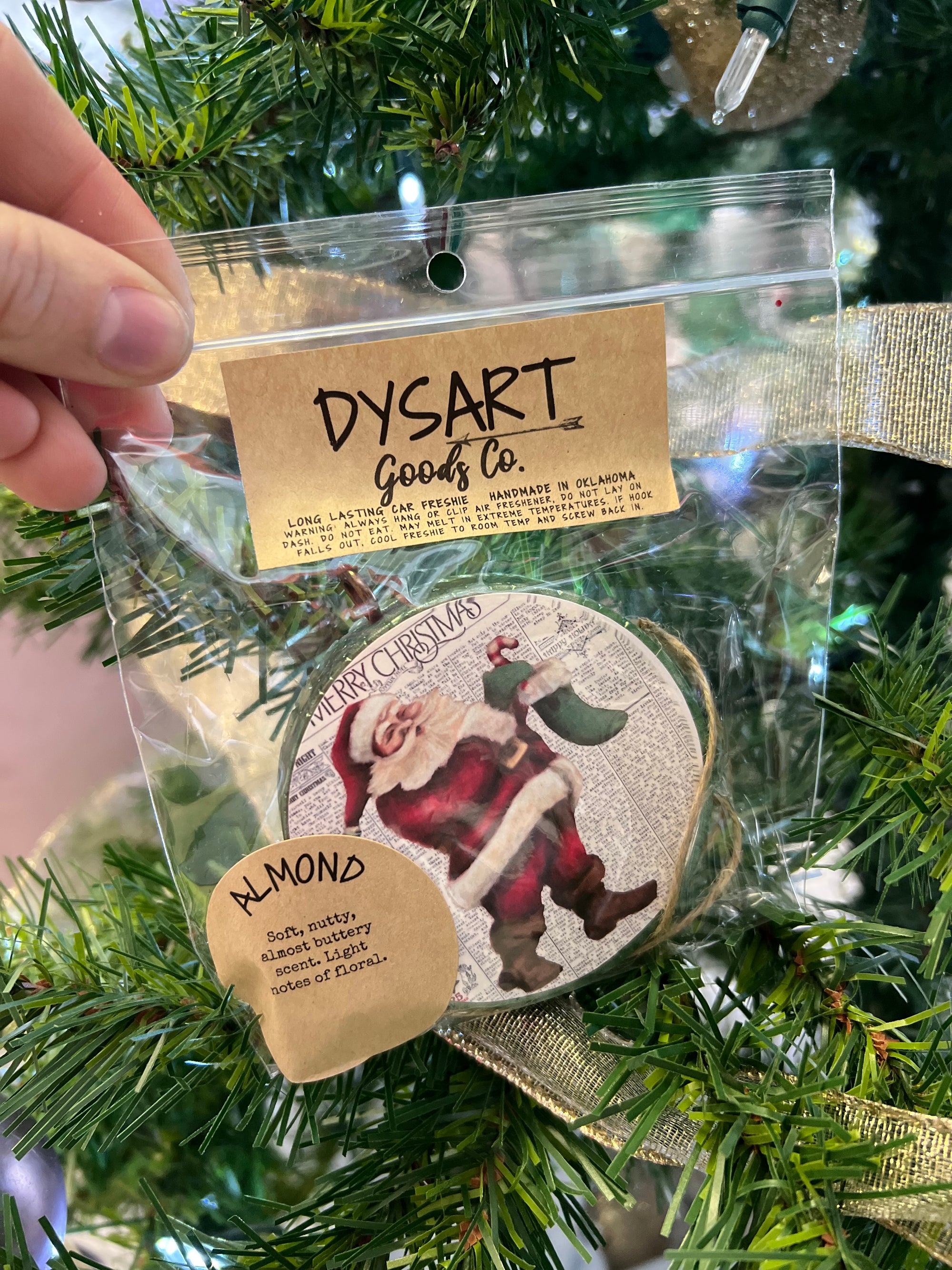 Almond Scent : Vintage Santa Freshie