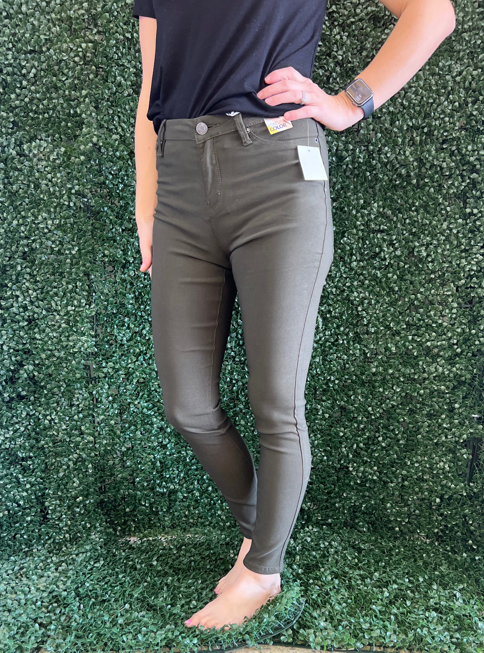 *Best Selling Skinny Jeans* Olive
